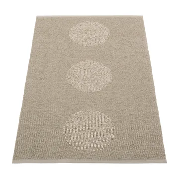 Vera 2.0 plastmatte dark linen-linen metallic - 70x120 cm - Pappelina