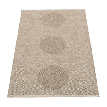 Vera 2.0 plastmatte dark linen-linen metallic - 70x120 cm - Pappelina