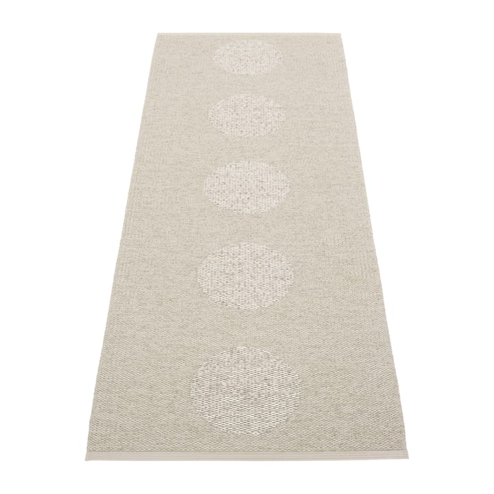 Vera 2.0 plastmatte linen-stone metallic - 70x200 cm - Pappelina