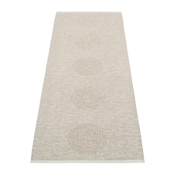Vera 2.0 plastmatte linen-stone metallic - 70x200 cm - Pappelina
