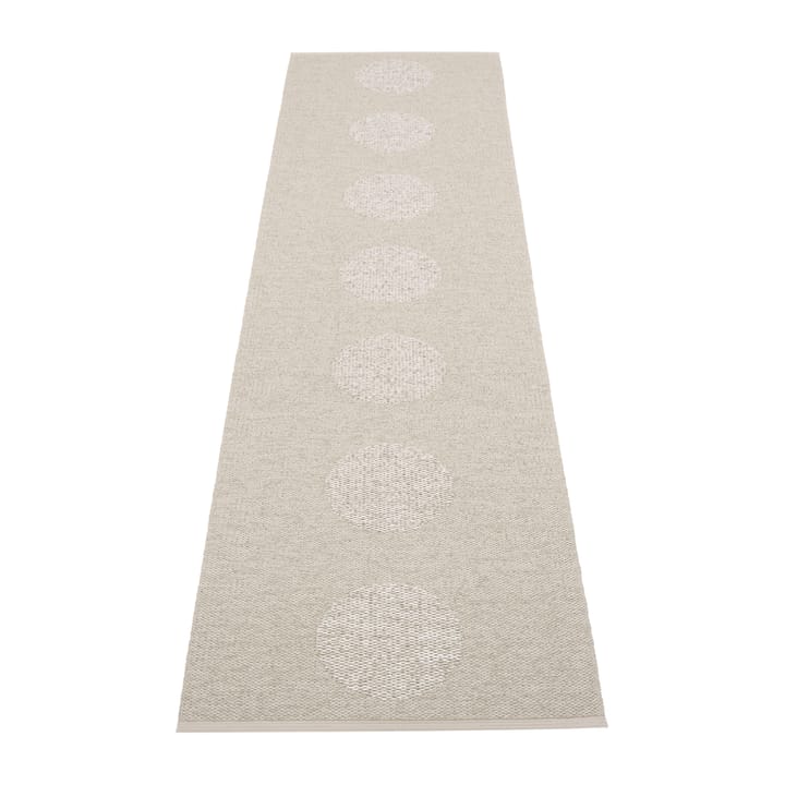 Vera 2.0 plastmatte linen-stone metallic - 70x280 cm - Pappelina