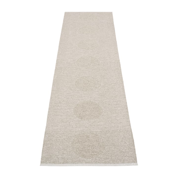 Vera 2.0 plastmatte linen-stone metallic, 70x280 cm Pappelina