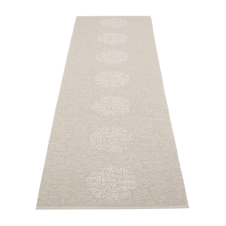 Vera 2.0 plastmatte linen-stone metallic - 70x360 cm - Pappelina
