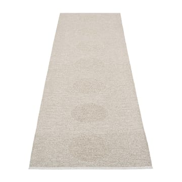 Vera 2.0 plastmatte linen-stone metallic - 70x360 cm - Pappelina