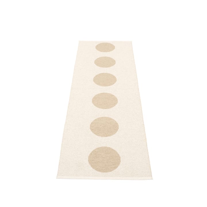Vera løper, beige/vanilje, 70x225 cm Pappelina