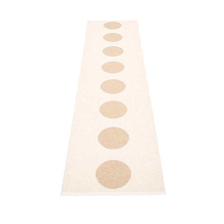 Vera løper, beige/vanilje, 70x300 cm Pappelina