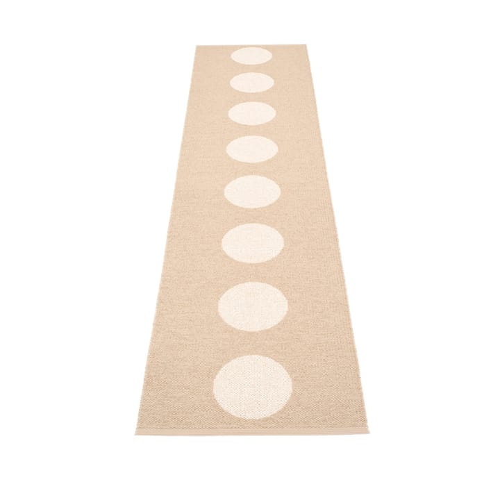 Vera løper - beige/vanilje, 70x375 cm - Pappelina