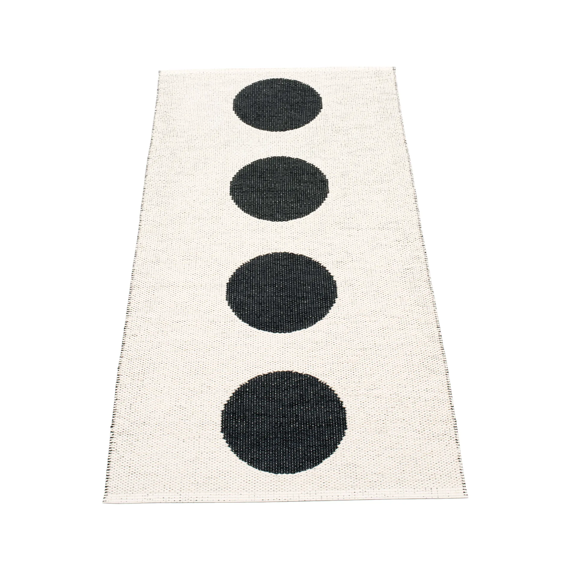 Vera løper black/vanilla, 70x150 cm Pappelina