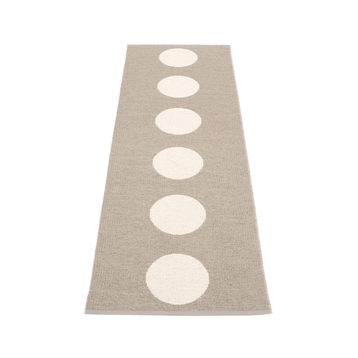 Vera løper mud/vanilla - 70x225 cm - Pappelina