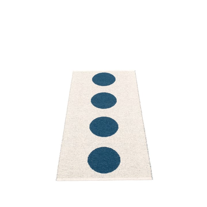 Vera løper, ocean blue/vanilla, 70x150 cm Pappelina