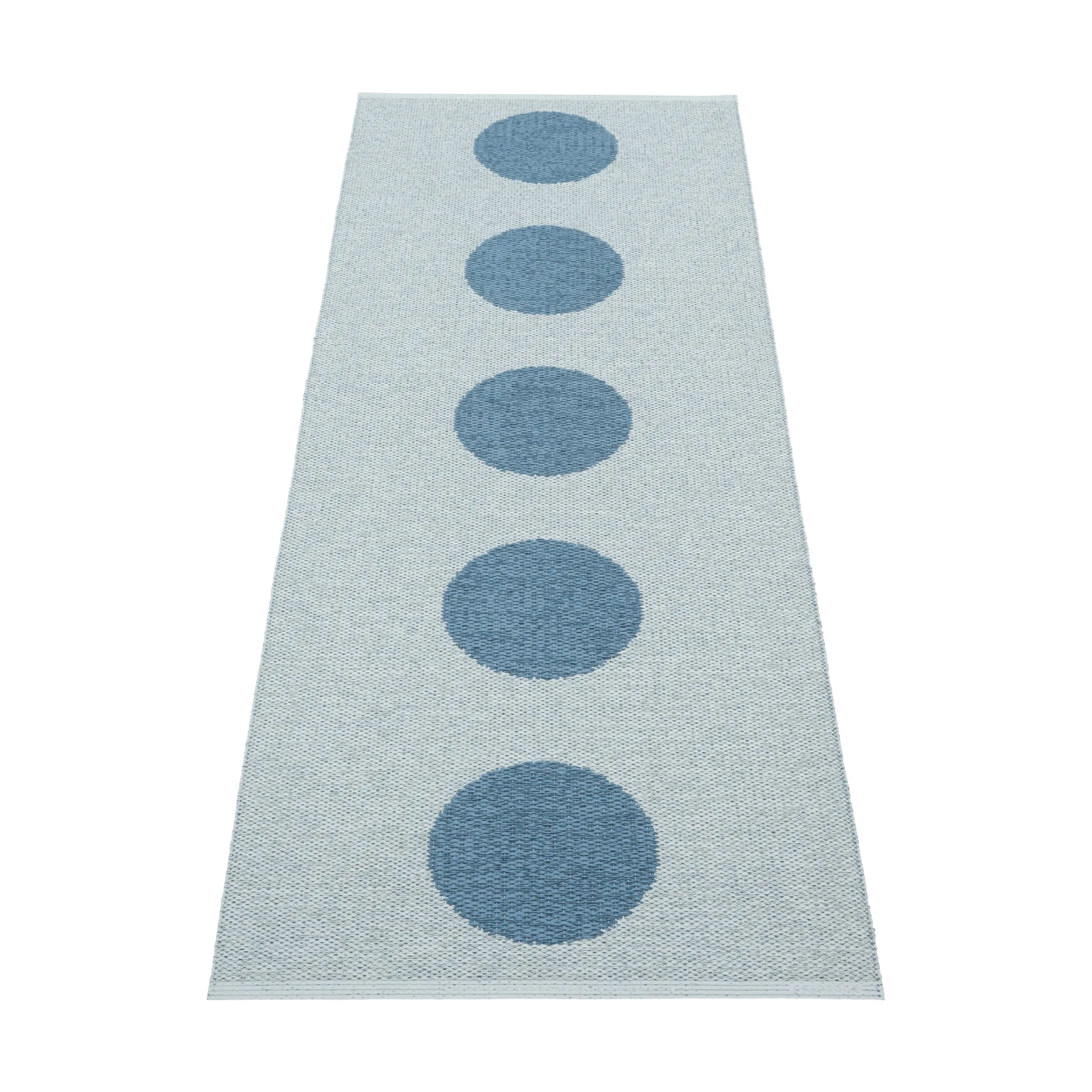 Vera Pop teppe, Blue-blue fog 200x70 cm Pappelina