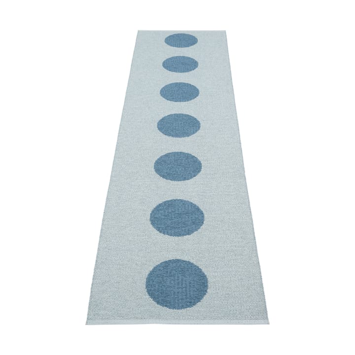 Vera Pop teppe, Blue-blue fog 280x70 cm Pappelina