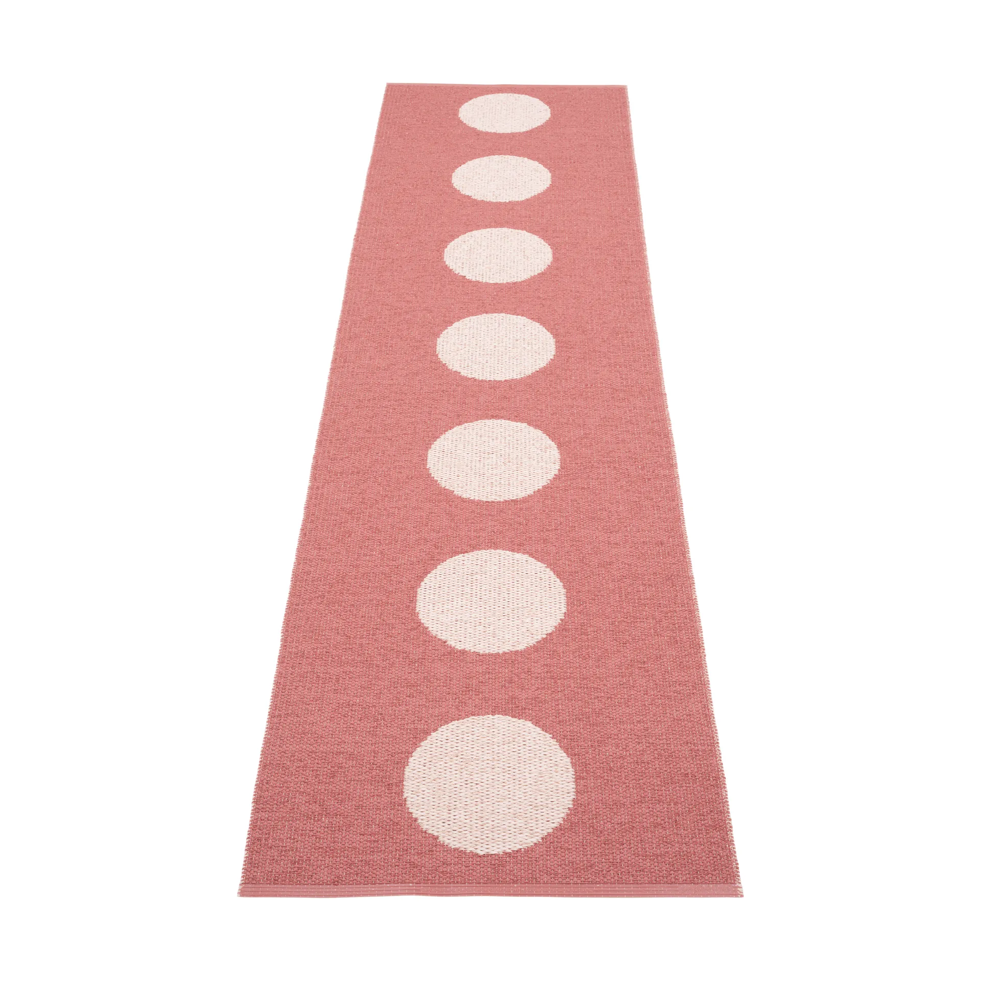 Vera Pop teppe, Blush-perle rosa 280x70 cm Pappelina