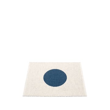 Vera small one teppe - ocean blue/vanilla, 70x90 cm - Pappelina