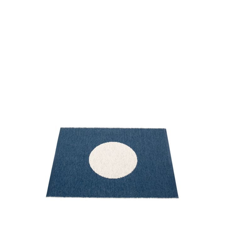 Vera small one teppe - ocean blue/vanilla, 70x90 cm - Pappelina