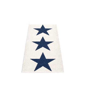 Viggo one løper - dark blue/vanilla, 70x150 cm - Pappelina