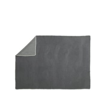 Ylva pledd - dark grey/charcoal - Pappelina