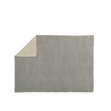 Ylva pledd - dark linen/linen - Pappelina