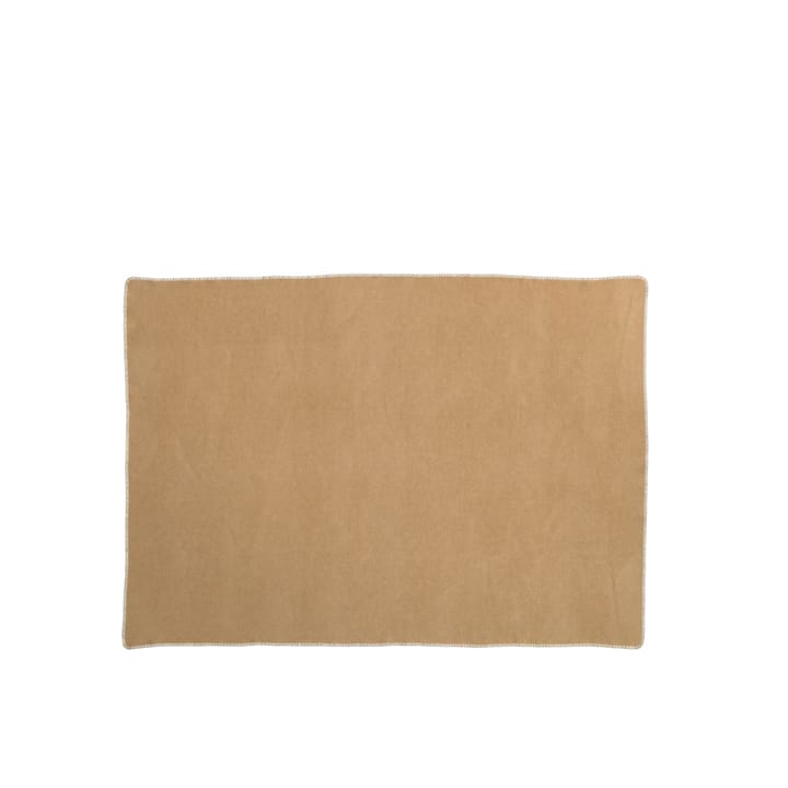 Ylva pledd, ochre/cream Pappelina