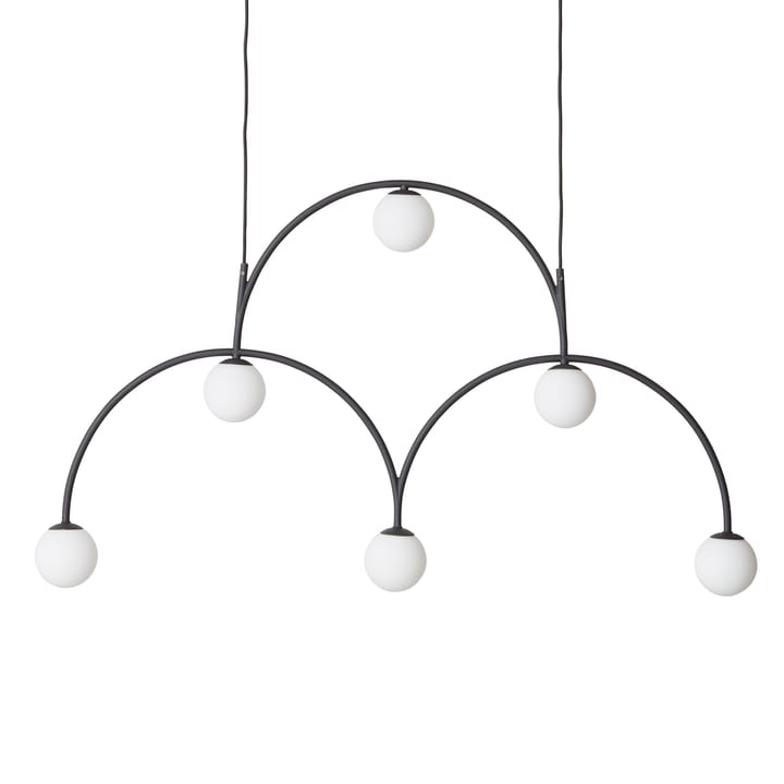 Bounce 116 taklampe - Svart-opalglass - Pholc