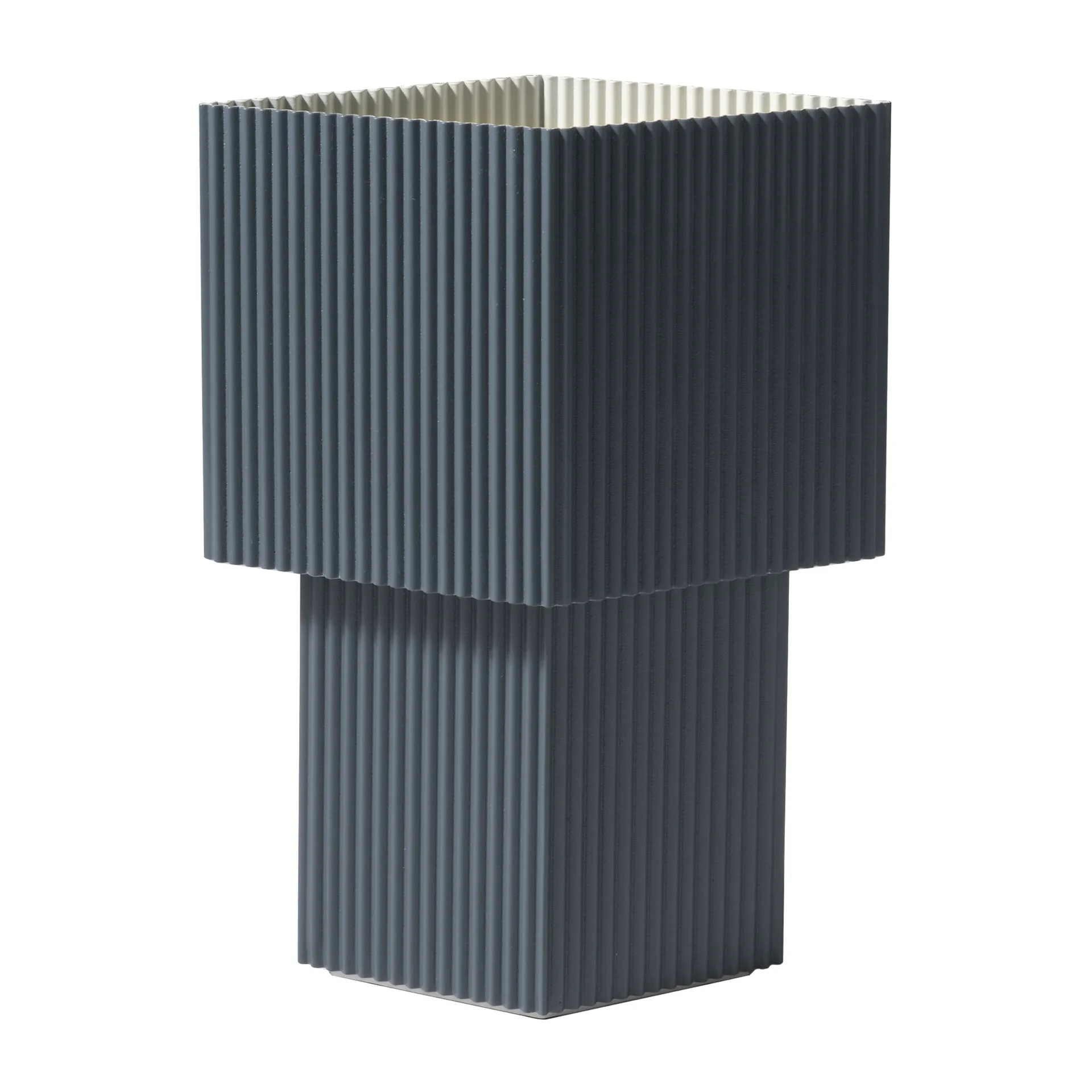 Romb Mini portable bordlampe 19 cm, Blue Stone Pholc