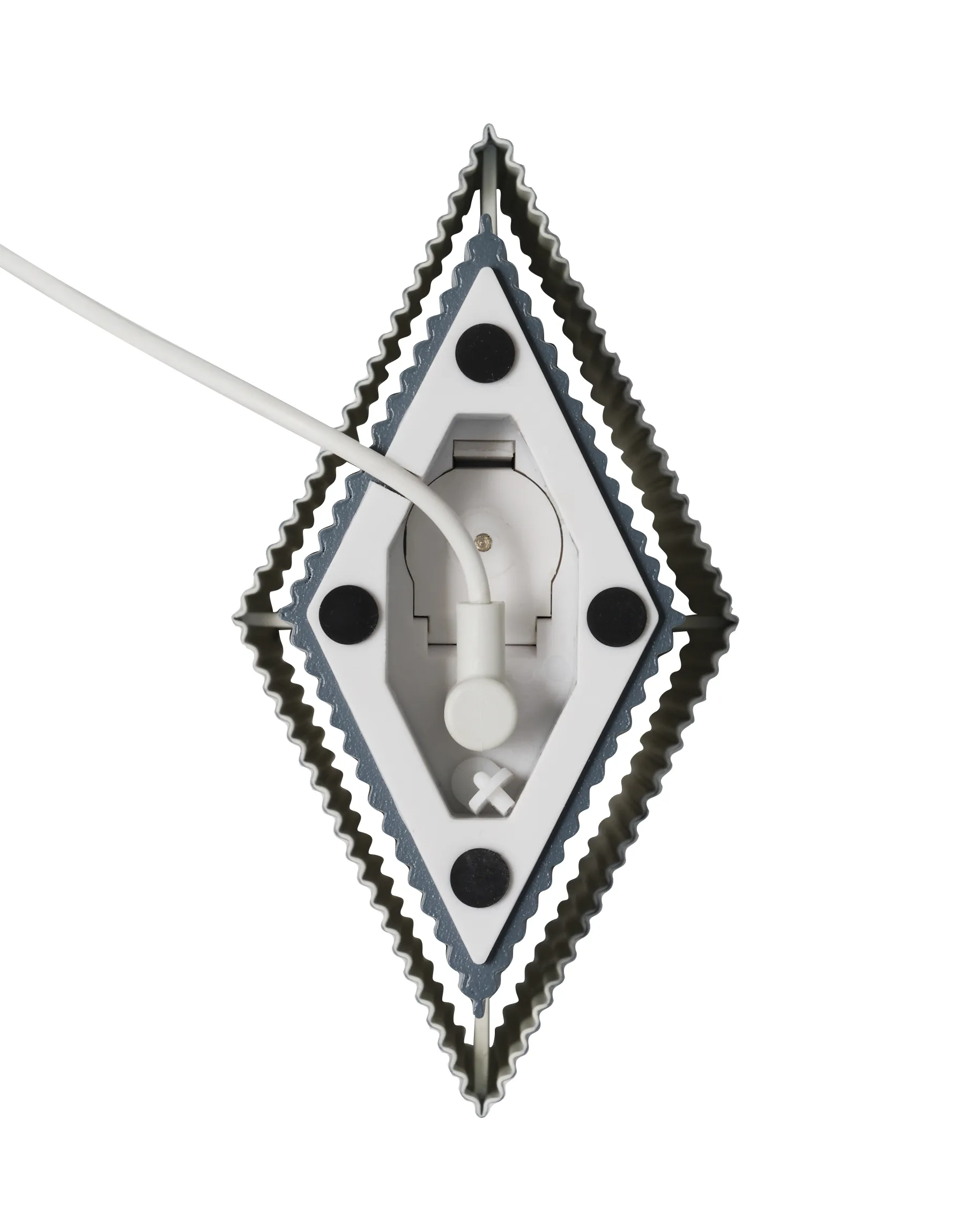 Romb Mini portable bordlampe 19 cm, Cotton Pholc