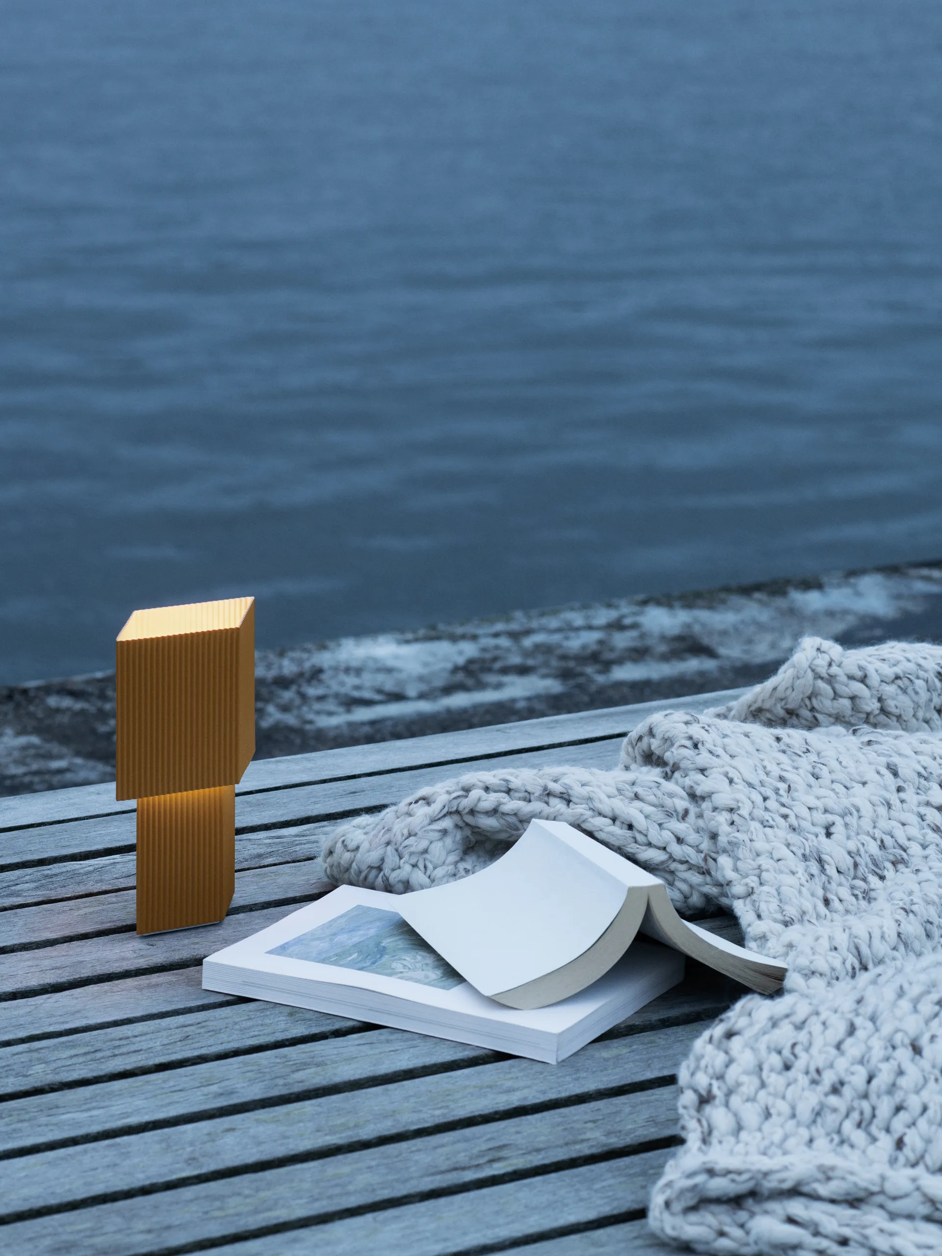 Romb Mini portable bordlampe 19 cm, Cumin Pholc