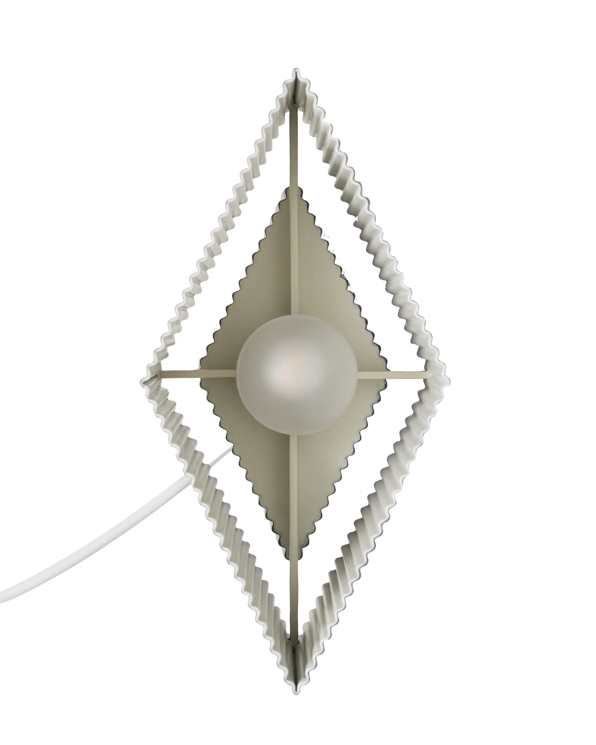 Romb Mini portable bordlampe 19 cm, Vanilla Pholc