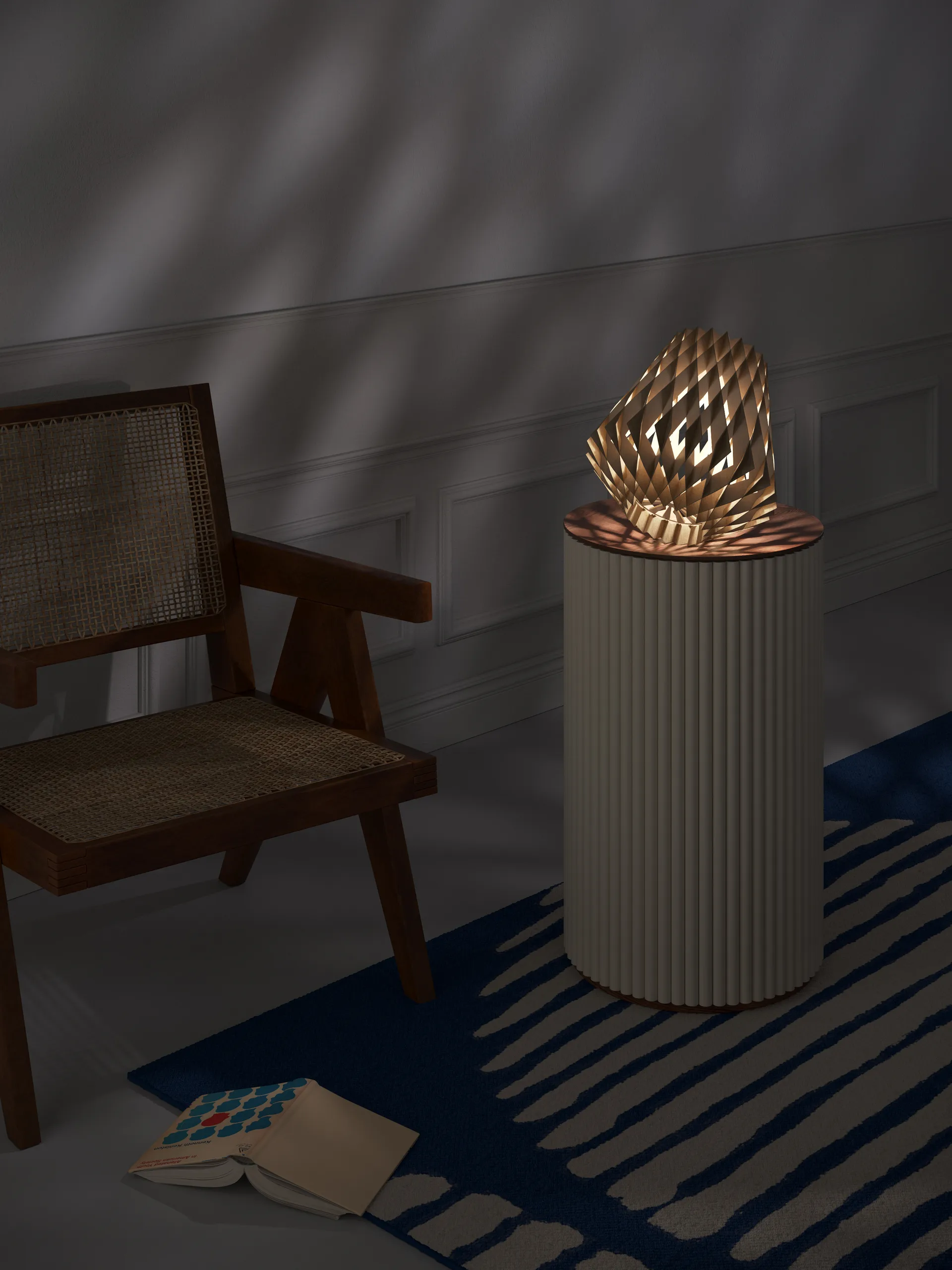 Pilke Signature bordlampe Ø28 cm, Bjørk Pilke