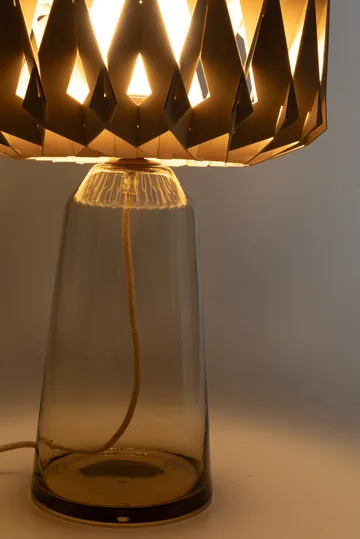 Signature 35 bordlampe - Amber-bjørk, Ø36,5x53 cm - Pilke