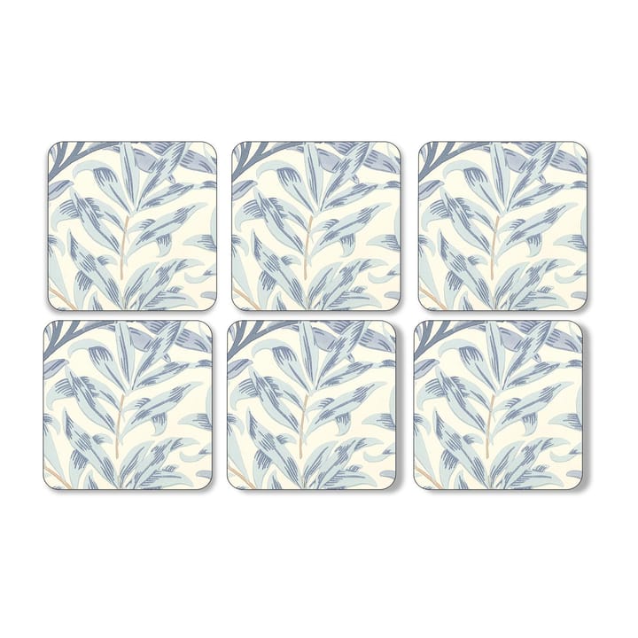 Willow Bough glassunderlag 6-pakning - Blue - Pimpernel