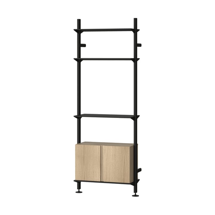 Pira G2 hyllesystem W B Black/Oak - undefined - Pira