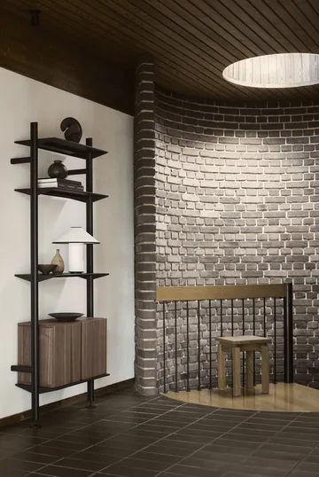 Pira G2 hyllesystem W B Black/Walnut - Pira