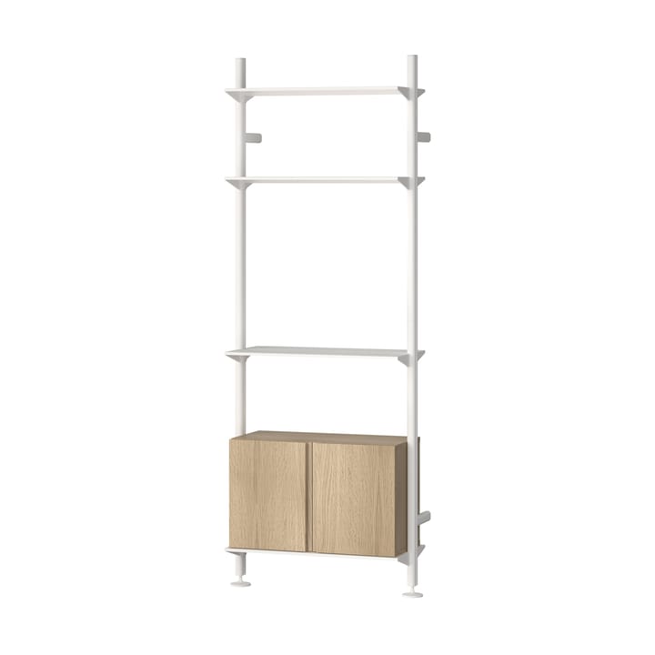 Pira G2 hyllesystem W B White/Oak - undefined - Pira