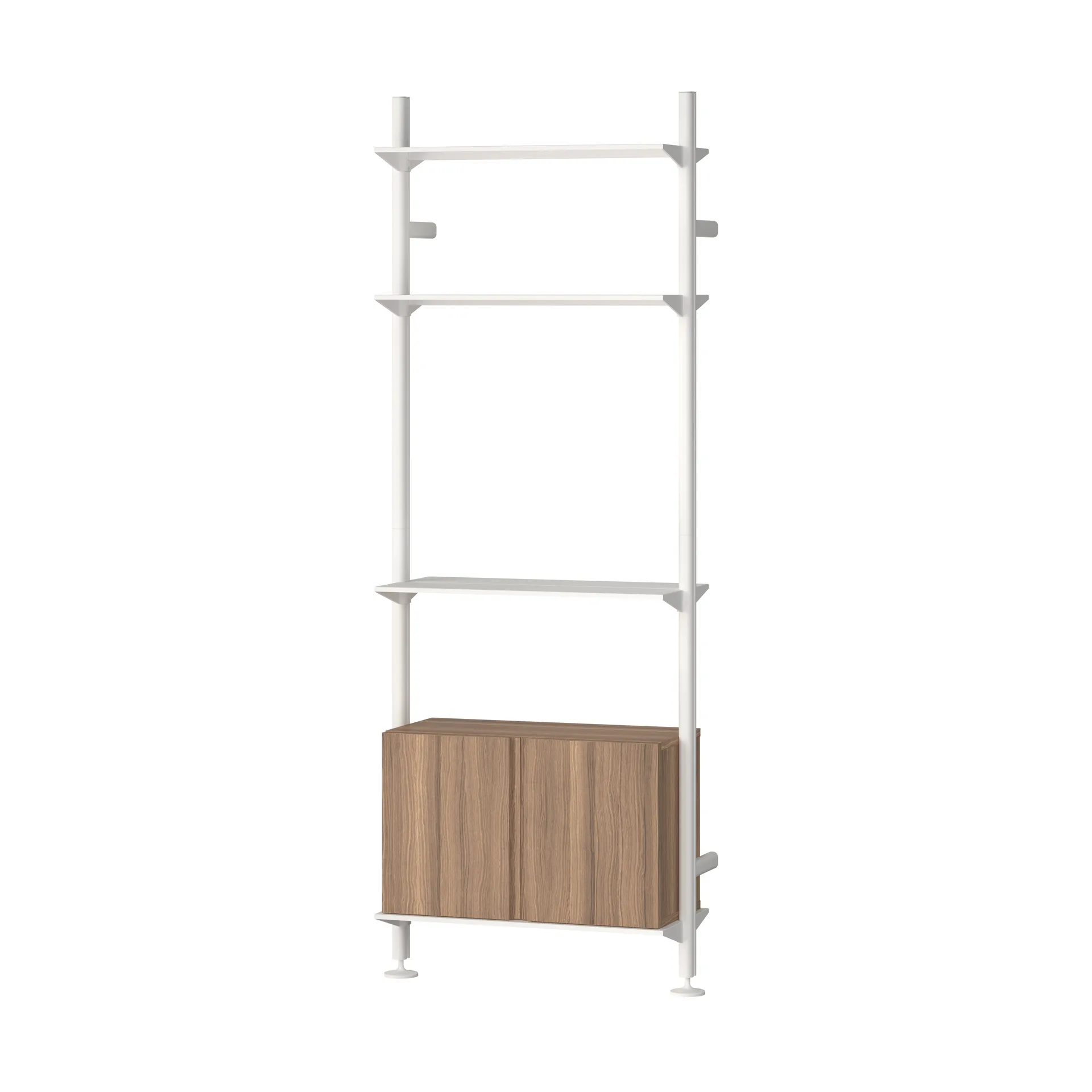 Pira G2 hyllesystem W B White/Walnut,  Pira