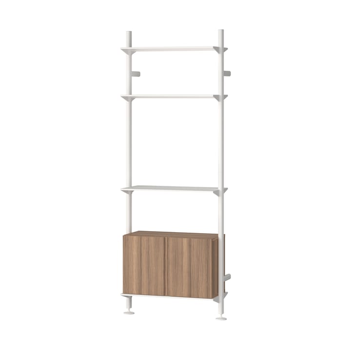 Pira G2 hyllesystem W B White/Walnut - undefined - Pira