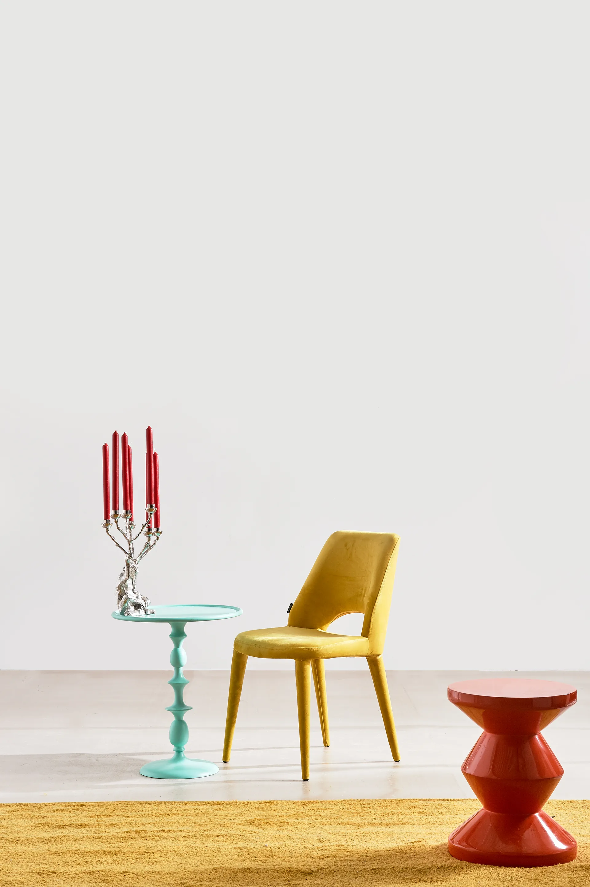 Monkey lysestake 40 cm, Sølv POLSPOTTEN