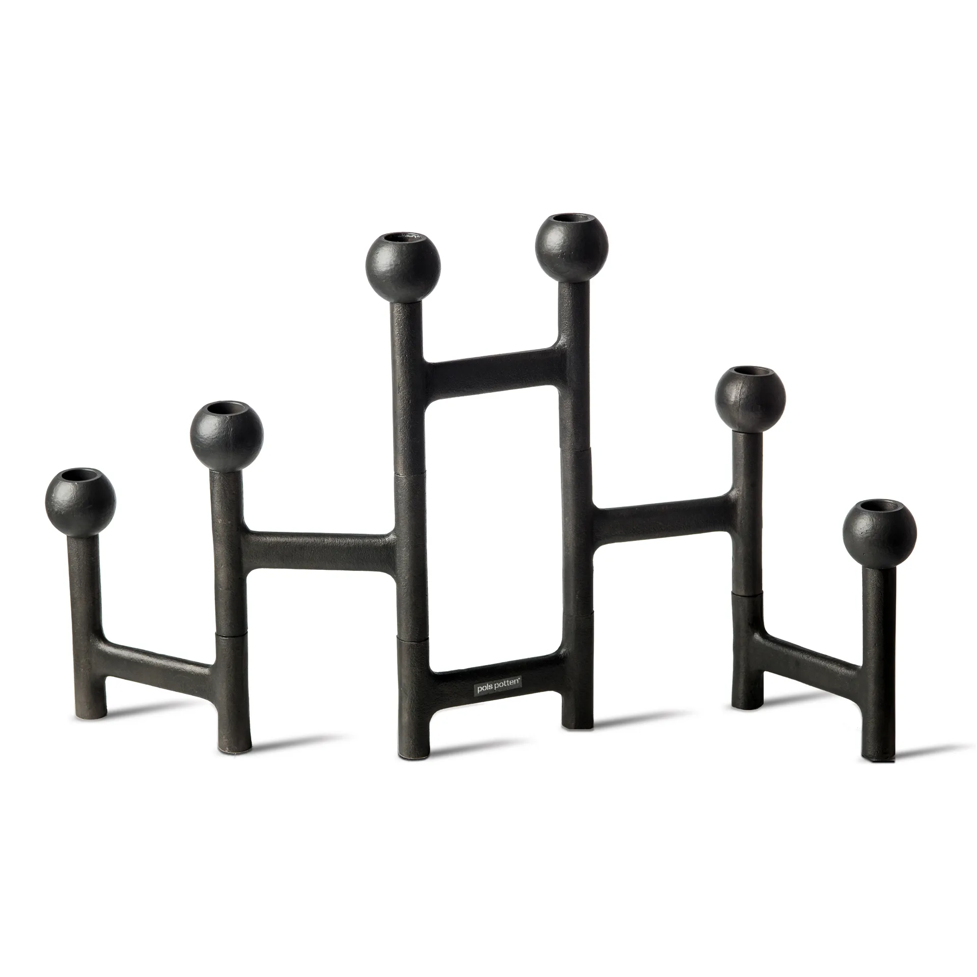 Round Folding lysestake 56 x 30, Mørkegrå POLSPOTTEN