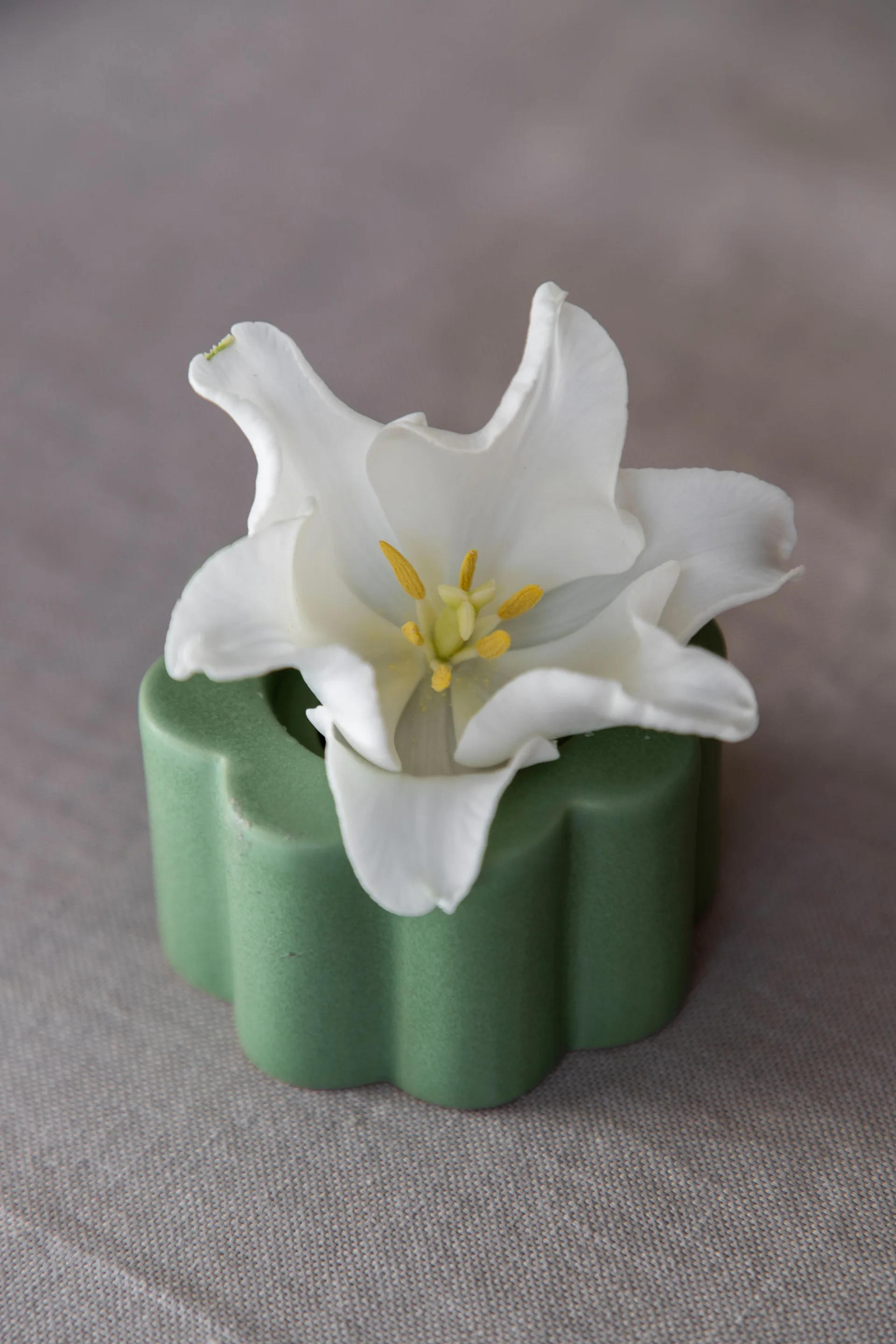 Birgit vase/lysestake 5 cm, Olive PotteryJo