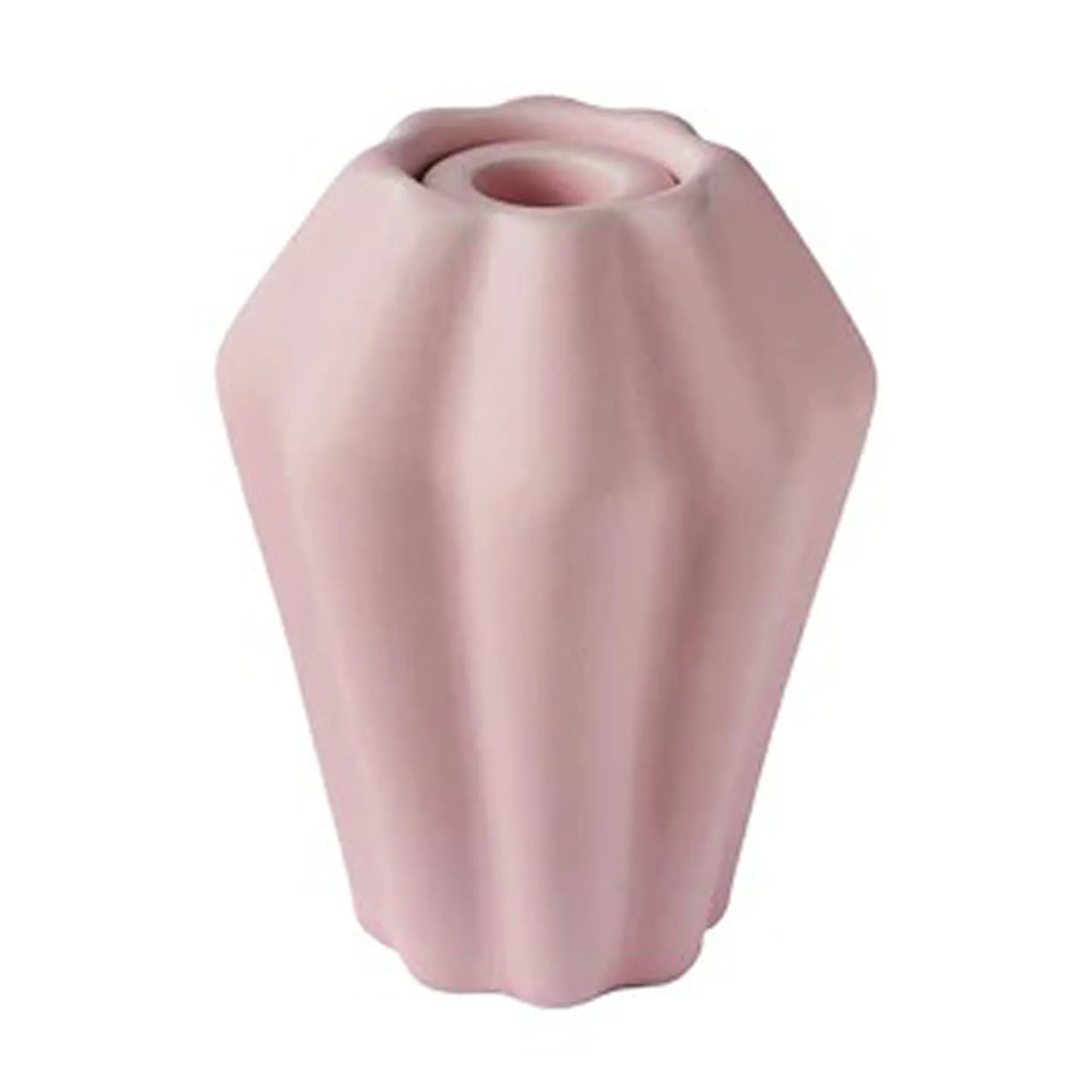 Birgit vase/lysholder 14 cm, Lily rosa PotteryJo