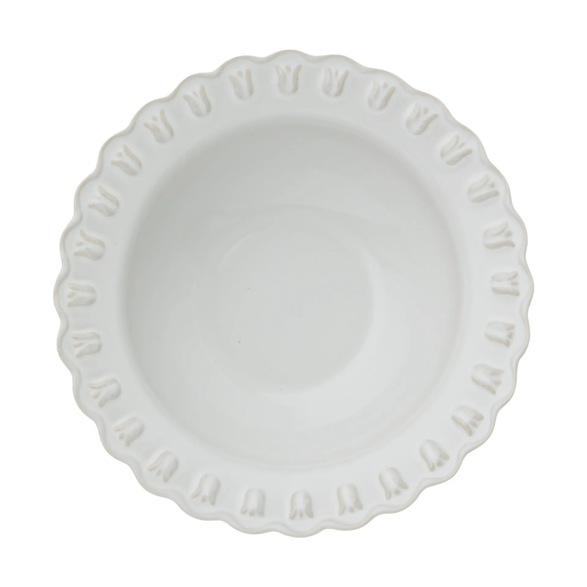 Tulipa dyp tallerken small Ø17 cm 2-pack, White PotteryJo