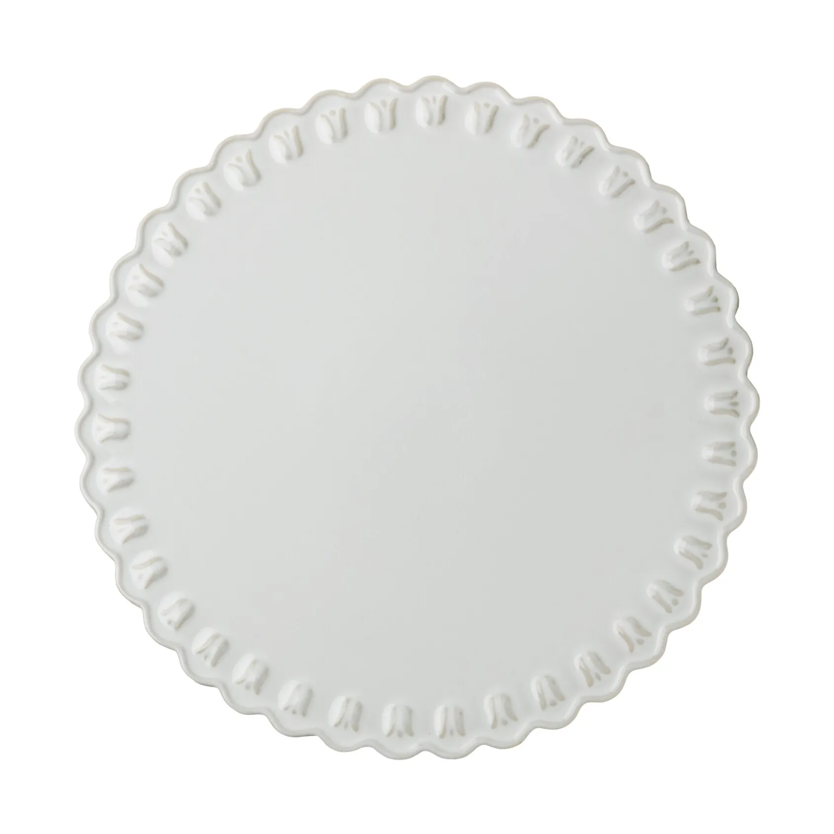 Tulipa kakefat Ø30 cm, White PotteryJo