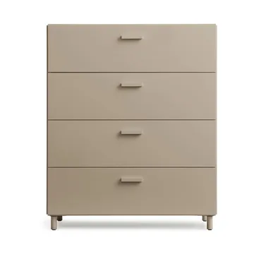 Relief kommode bred med ben 82x92,2 cm beige - Relief