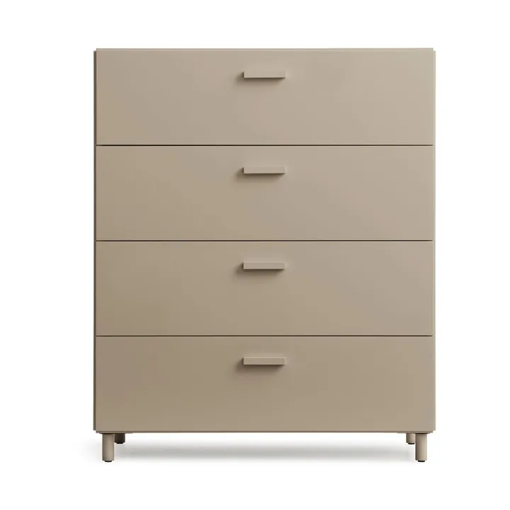 Relief kommode bred med ben 82x92,2 cm beige - Relief