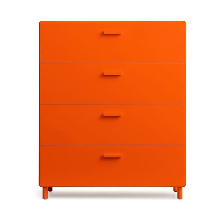Relief kommode bred med ben 82x92,2 cm oransje - undefined - Relief