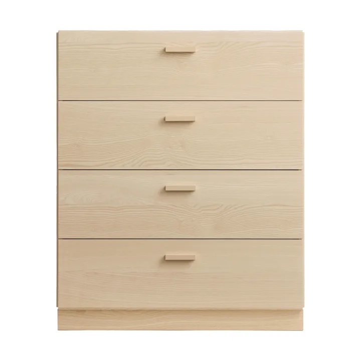 Relief kommode bred med sokkel 82x92,2 cm ask - Relief