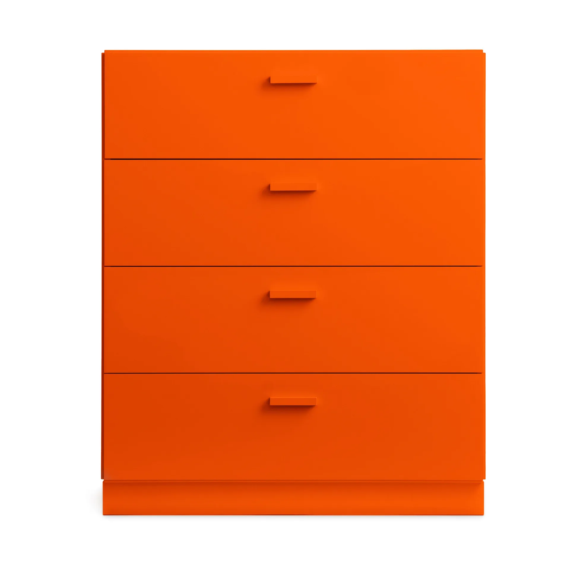 Relief kommode bred med sokkel 82x92,2 cm oransje,  Relief
