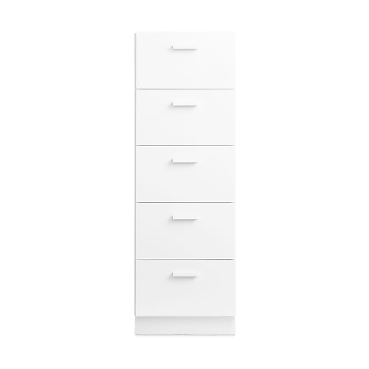 Relief kommode høy med sokkel 41x115 cm hvit - undefined - Relief