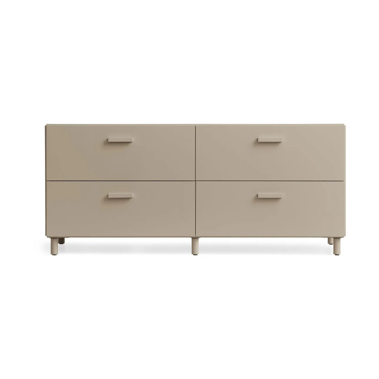 Relief kommode lav med ben 123x46,6 cm beige,  Relief