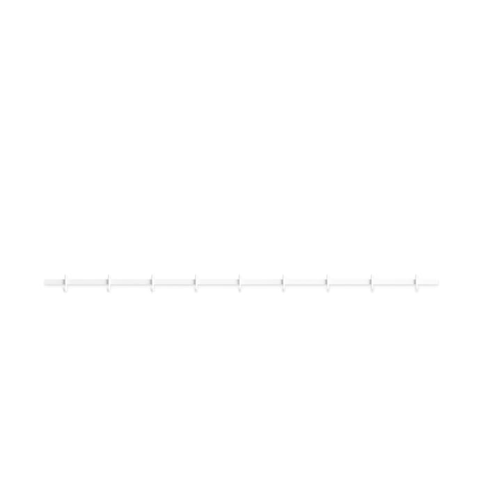 Relief kroklist large123 cm - Hvit - Relief